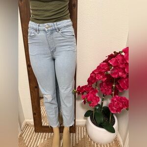 H&M Blue Ankle Cropped Jeans